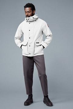 Chamarras Canada Goose Hombre Mexico - Lockeport Rompevientos Blancos FM5402869
